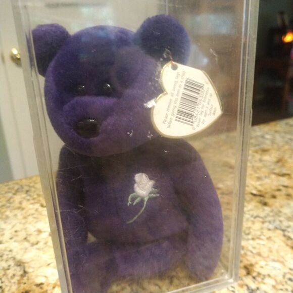 TY The Beanie Babies Collection -Diana Princess of Wales Memorial Fund Bear NWT - Picture 2 of 11